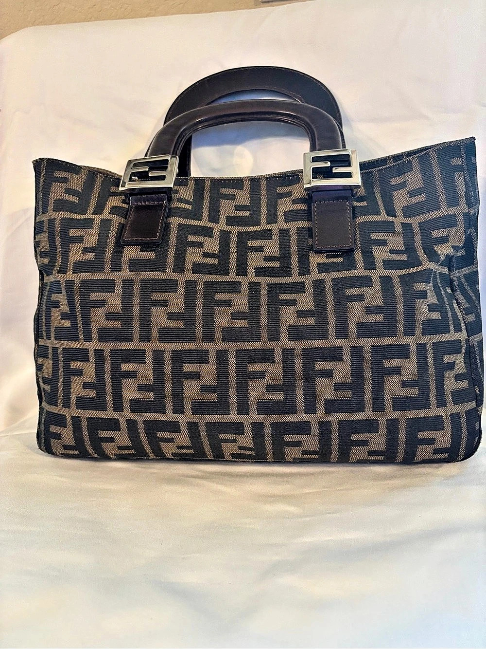 Fendi Vintage Fendi Zucca Canvas Tote Bag Vintage Zucca Canvas Tote Bag in Black